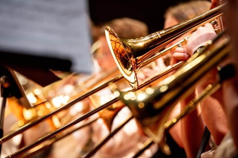 High School Band Playing Music